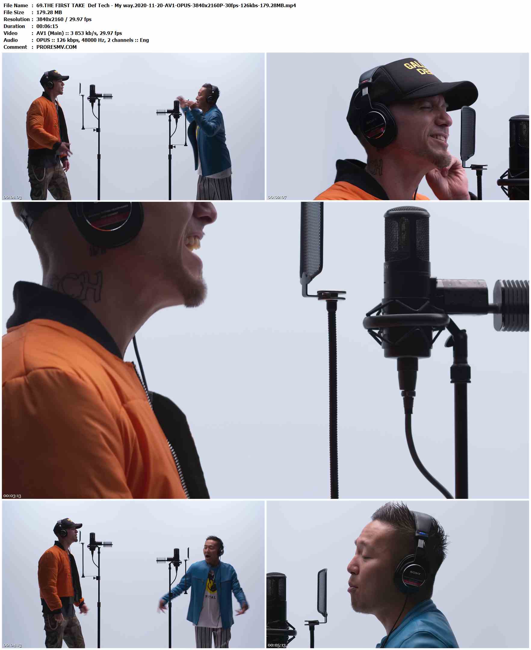 69.THE FIRST TAKE Def Tech - My way.2020-11-20-AV1-OPUS-3840x2160P-30fps-126kbs-179.28MB官方MV_高清MV